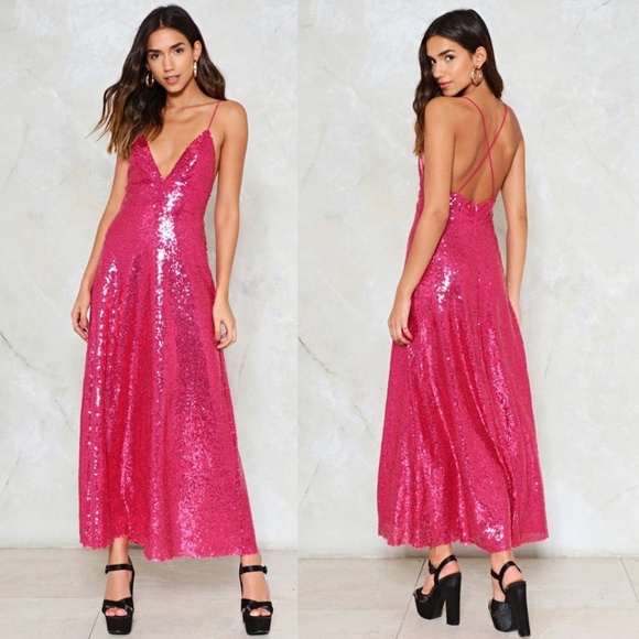 Nasty Gal Dresses & Skirts - Nasty Gal Good Times Sequined Dress – NWOT
